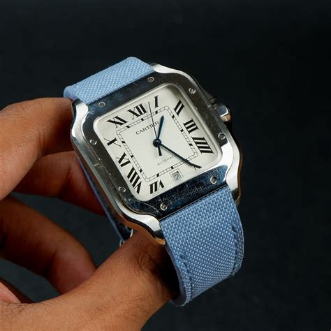 cartier santos quickswitch straps|cartier santos quick release strap.